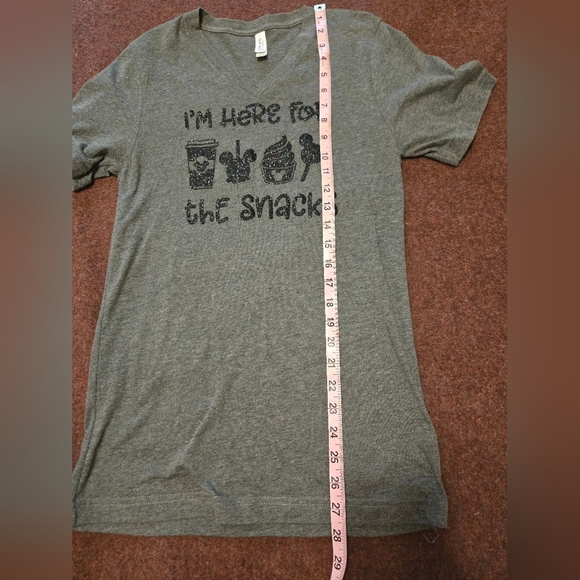 Canvas Disney Print T In Heather Grey With Black Sparkles Size Small - Picture 5 of 7